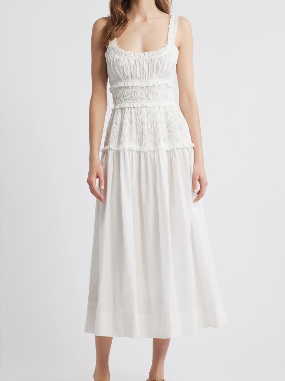 Doen Marianne Dress Ecru White XS